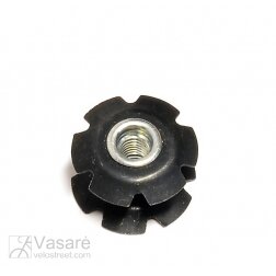 Star nut 1 1/8"  Blk St d23mm