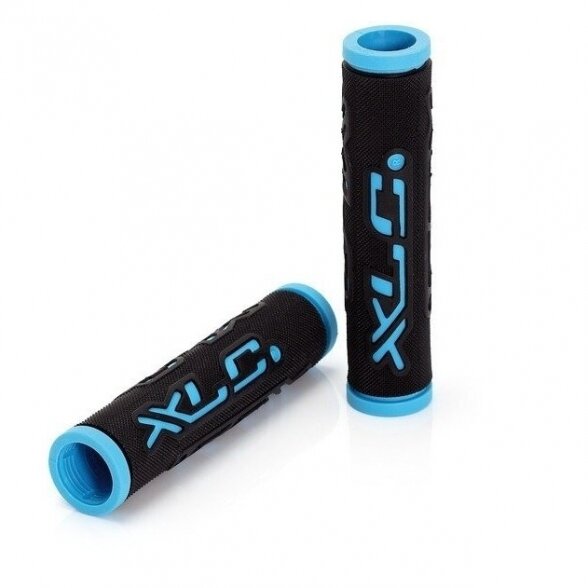 XLC Bar Grips 'Dual Colour' black/blue 125 mm