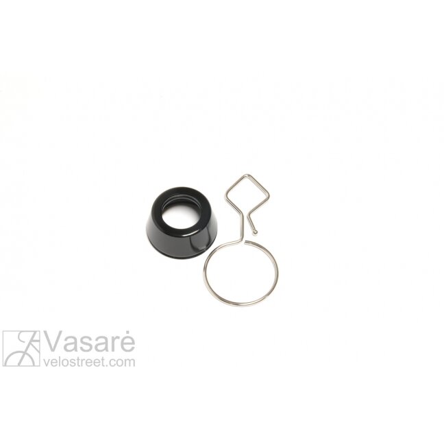 Vairo kolonėlės dangtelis Headset cap 1 1/8"  Blk Al 