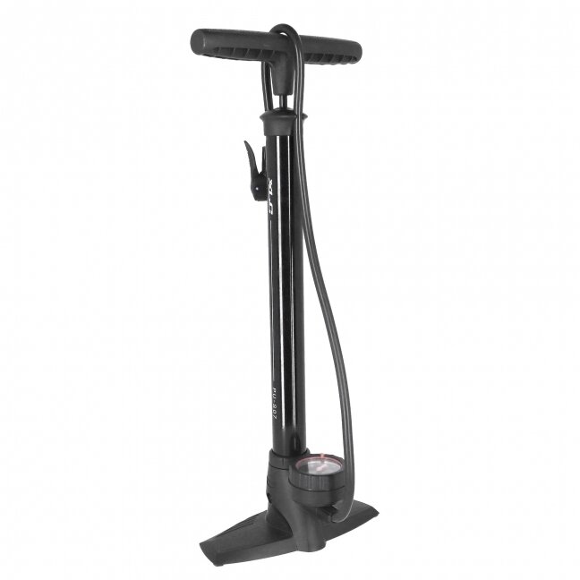 XLC floor pump Delta PU-S07, 11 bar, black, all valves